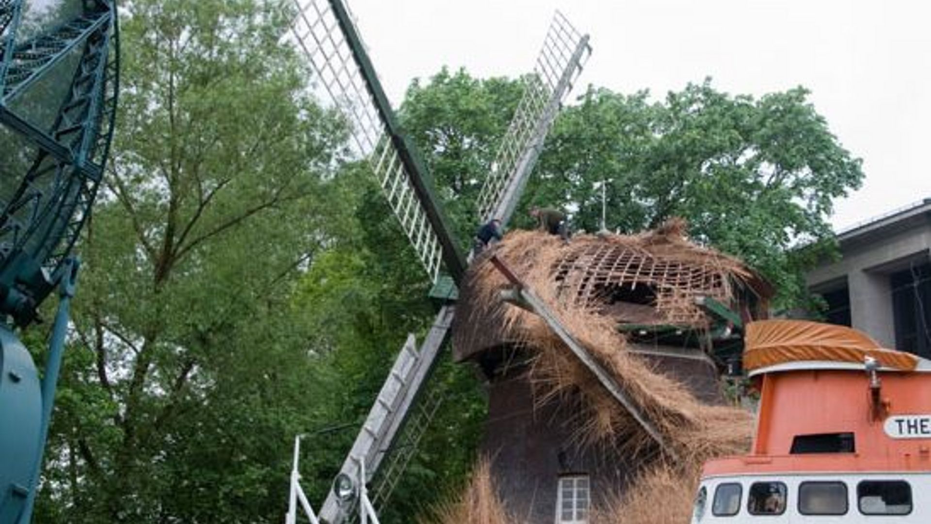 Windmühle Bauart Erdholländer.