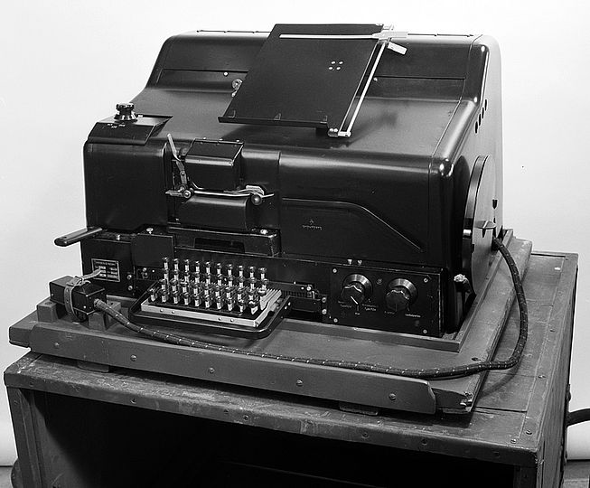 Schlüsselfernschreibmaschine Siemens-Halske.