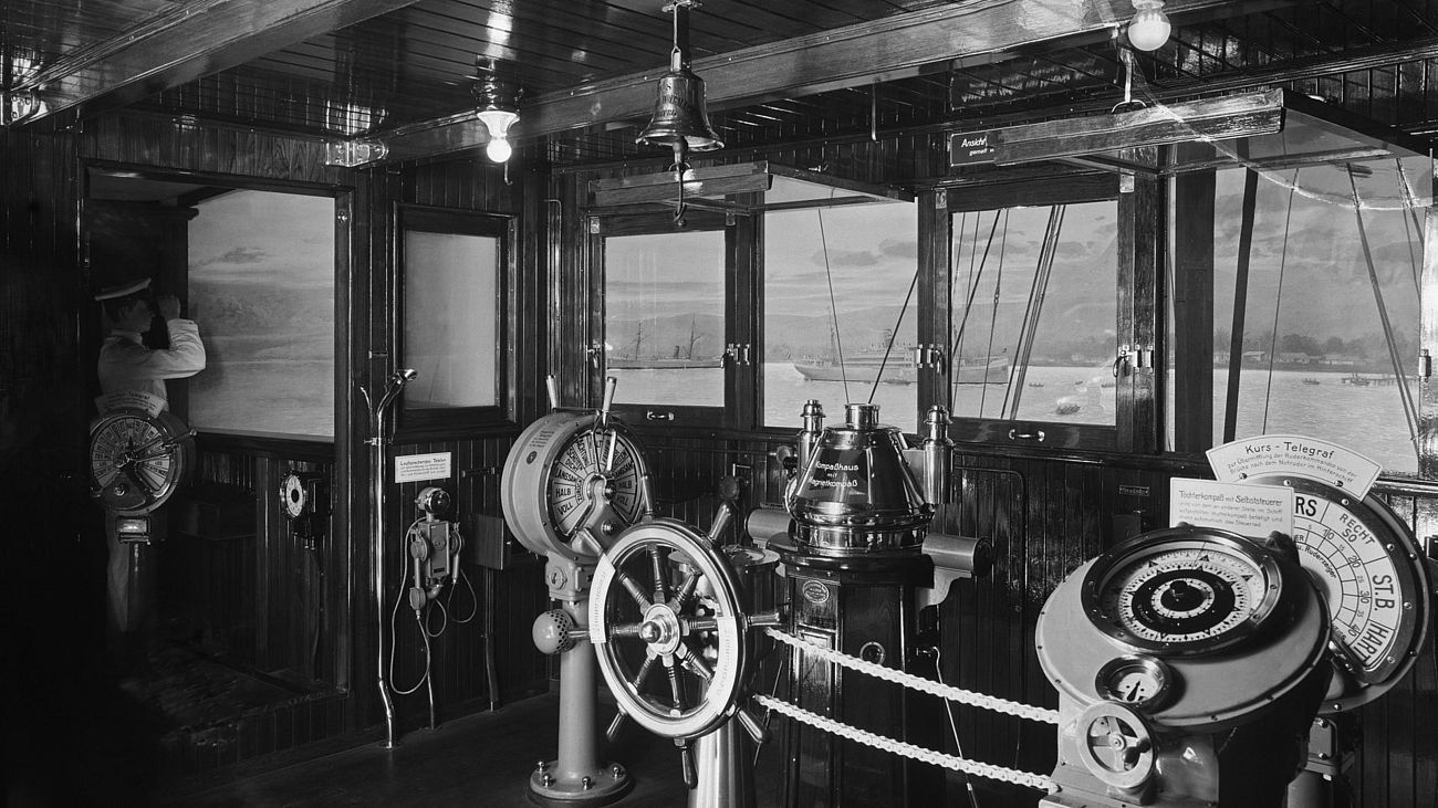 Historisches Foto: Das Steuerhaus der 